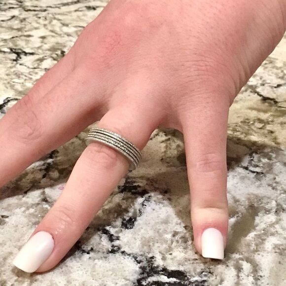 Pianegonda Sterling Silver Stack Rings - Picture 10 of 11